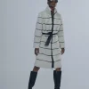 Lola Casademunt Abrigos Y Cazadoras<Abrigo pelo detalle efecto piel |  COLECCIÓN LOLA | Lola Casademunt BLANCO