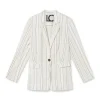 Lola Casademunt Americanas Y Blazers<Americana blazer con rayas NARANJA-BLANCO
