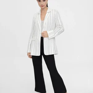 Lola Casademunt Americanas Y Blazers<Americana blazer con rayas NARANJA-BLANCO