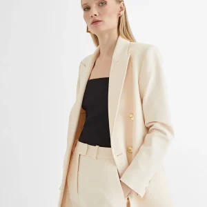 Lola Casademunt Americanas Y Blazers<Americana cruzada monocolor CRUDO