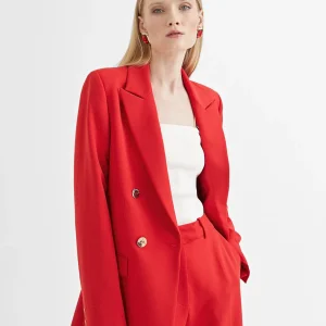 Lola Casademunt Americanas Y Blazers<Americana cruzada monocolor CRUDO