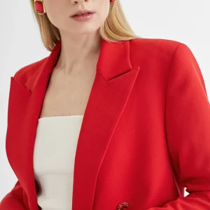 Lola Casademunt Americanas Y Blazers<Americana cruzada monocolor CRUDO