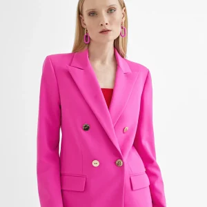Lola Casademunt Americanas Y Blazers<Americana cruzada monocolor CRUDO