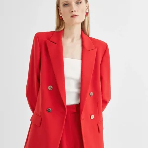 Lola Casademunt Americanas Y Blazers<Americana cruzada monocolor CRUDO