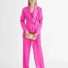 Lola Casademunt Americanas Y Blazers<Americana cruzada satinada FUCSIA