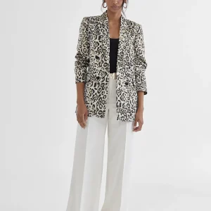 Lola Casademunt Americanas Y Blazers<Americana dorada animal print NEGRO-BLANCO