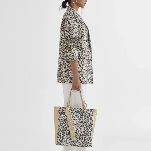 Lola Casademunt Americanas Y Blazers<Americana dorada animal print NEGRO-BLANCO