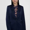 Lola Casademunt Americanas Y Blazers<Americana efecto satén NAVY