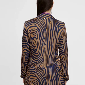 Lola Casademunt Americanas Y Blazers<Americana estampado cebra MARRON-AZUL