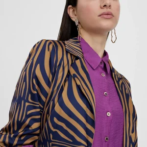 Lola Casademunt Americanas Y Blazers<Americana estampado cebra MARRON-AZUL