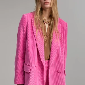 Lola Casademunt Americanas Y Blazers<Americana oversize de pana ROSA