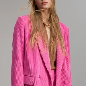 Lola Casademunt Americanas Y Blazers<Americana oversize de pana ROSA