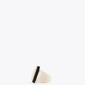 Lola Casademunt Bisuteria<Anillo blanco y negro BLANCO-NEGRO