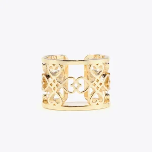 Lola Casademunt Anillos<Anillo corazones infinitos DORADO