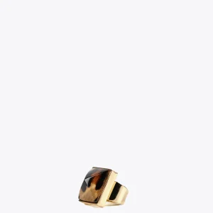 Lola Casademunt Bisuteria<Anillo cristal animal print AZULELECTRICO