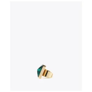 Lola Casademunt Bisuteria<Anillo cristal animal print AZULELECTRICO