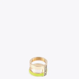 Lola Casademunt Bisuteria<Anillo doble aro FUCSIA
