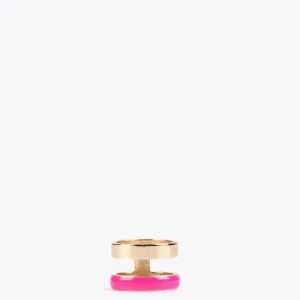 Lola Casademunt Bisuteria<Anillo doble aro FUCSIA