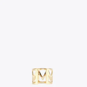 Lola Casademunt Bisuteria<Anillo letras M DORADO