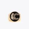 Lola Casademunt Anillos<Anillo sello METAL-NEGRO