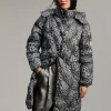 Lola Casademunt Animal Print | Abrigos Y Cazadoras<Anorak acolchado animal print GRIS-NEGRO