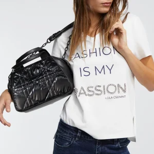 Lola Casademunt Bandoleras | Bolsos Pequeños<Bandolera acolchada NEGRO