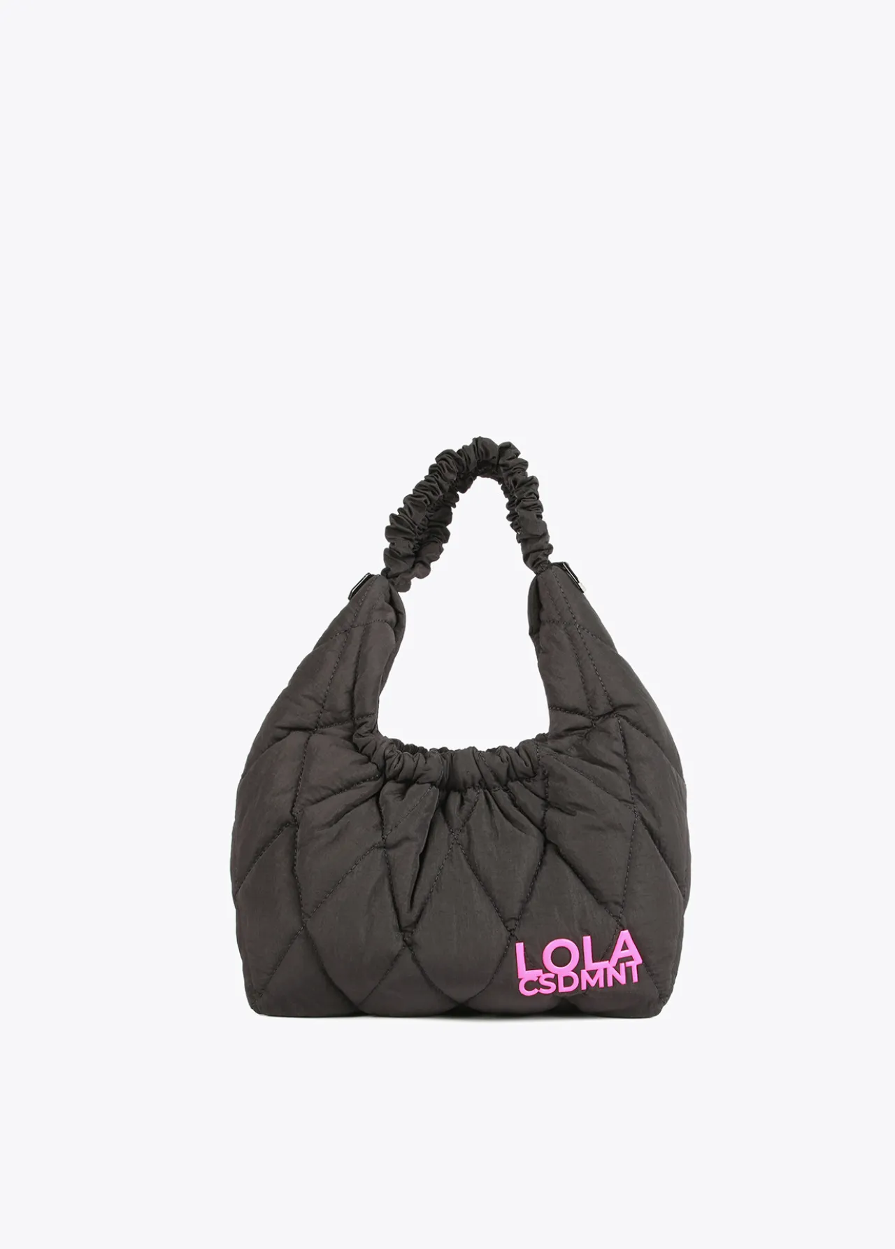 bandolera_acolchada_asa_trenzada_0-1.webp Lola Casademunt Bolsos De Hombro | Bandoleras<Bandolera acolchada asa trenzada KAKI
