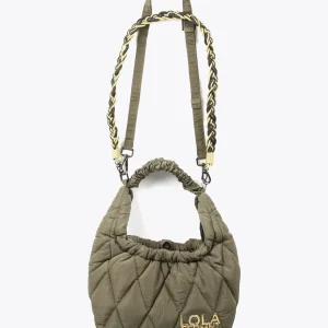 Lola Casademunt Bolsos De Hombro | Bandoleras<Bandolera acolchada asa trenzada KAKI