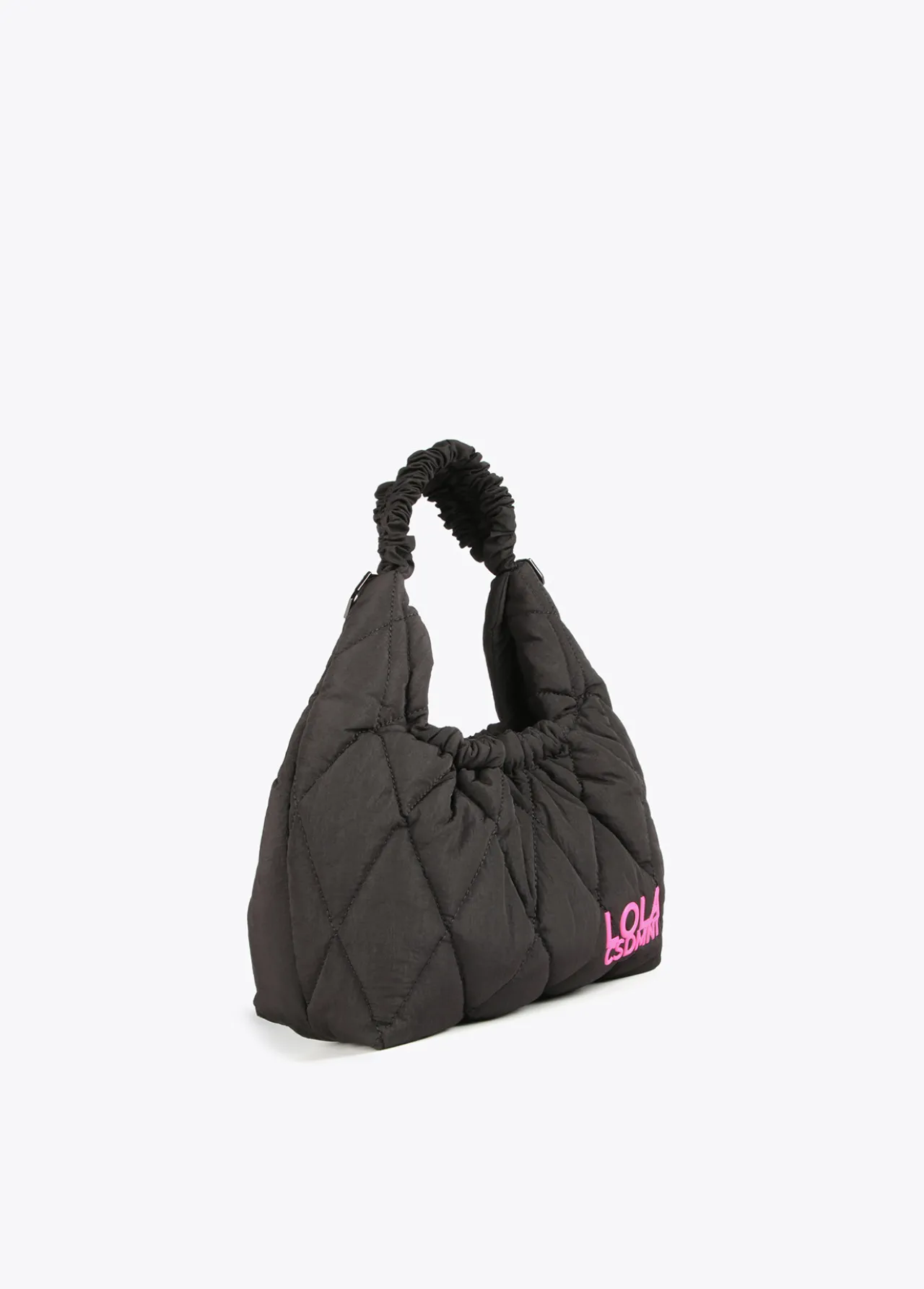 bandolera_acolchada_asa_trenzada_5-1.webp Lola Casademunt Bolsos De Hombro | Bandoleras<Bandolera acolchada asa trenzada KAKI