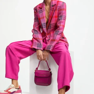 Lola Casademunt Bolsos De Hombro | Bandoleras<Bandolera asa trenzada FUCSIA