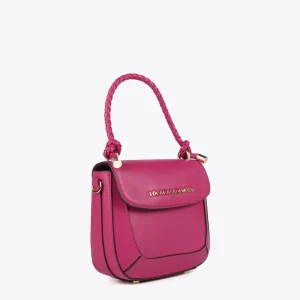 Lola Casademunt Bolsos De Hombro | Bandoleras<Bandolera asa trenzada FUCSIA