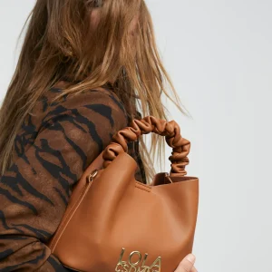 Lola Casademunt Bandoleras | Bolsos Pequeños<Bandolera con asa fruncida NEGRO