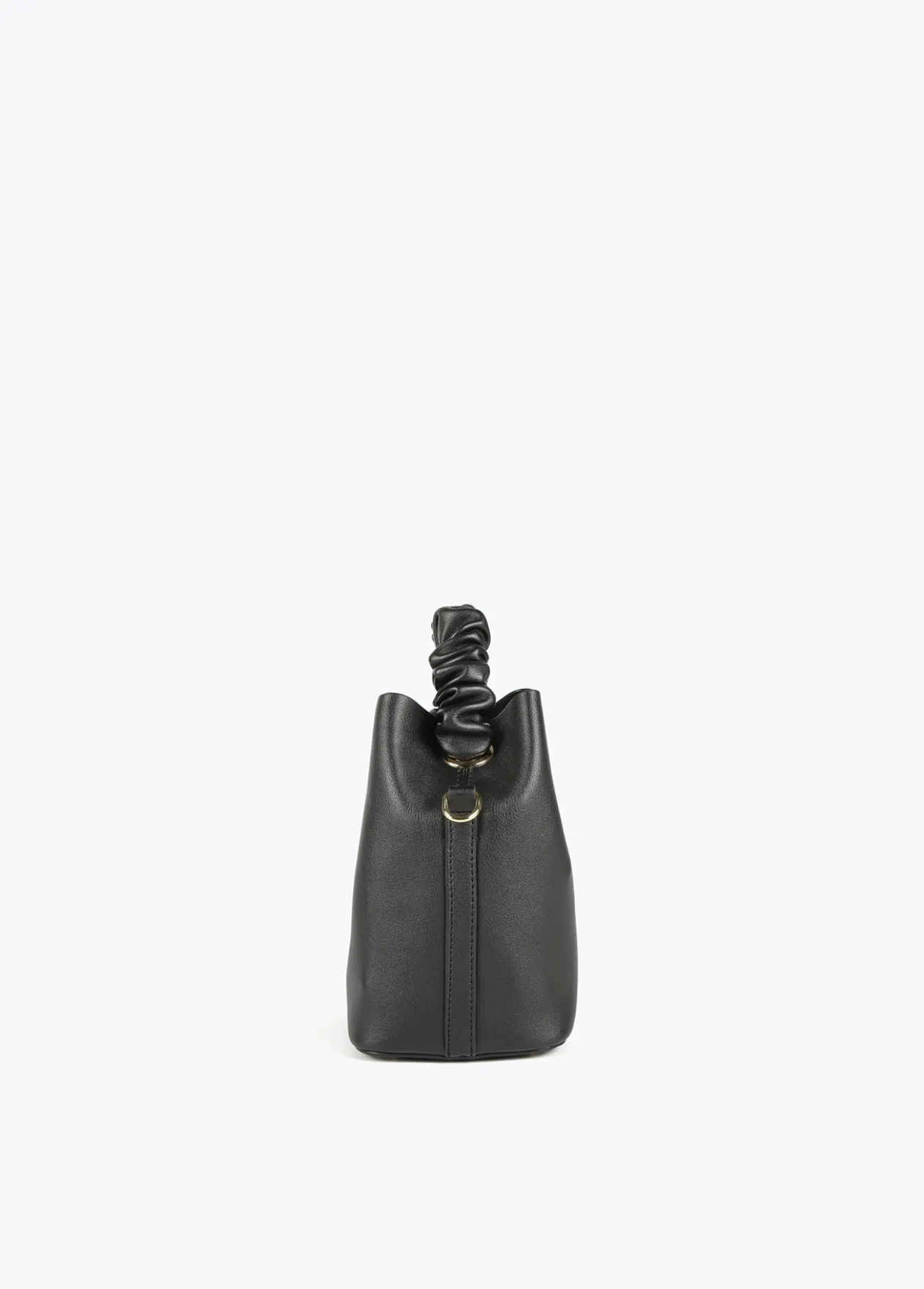bandolera_con_asa_fruncida_5.webp Lola Casademunt Bolsos Pequeños | Bandoleras<Bandolera con asa fruncida NEGRO