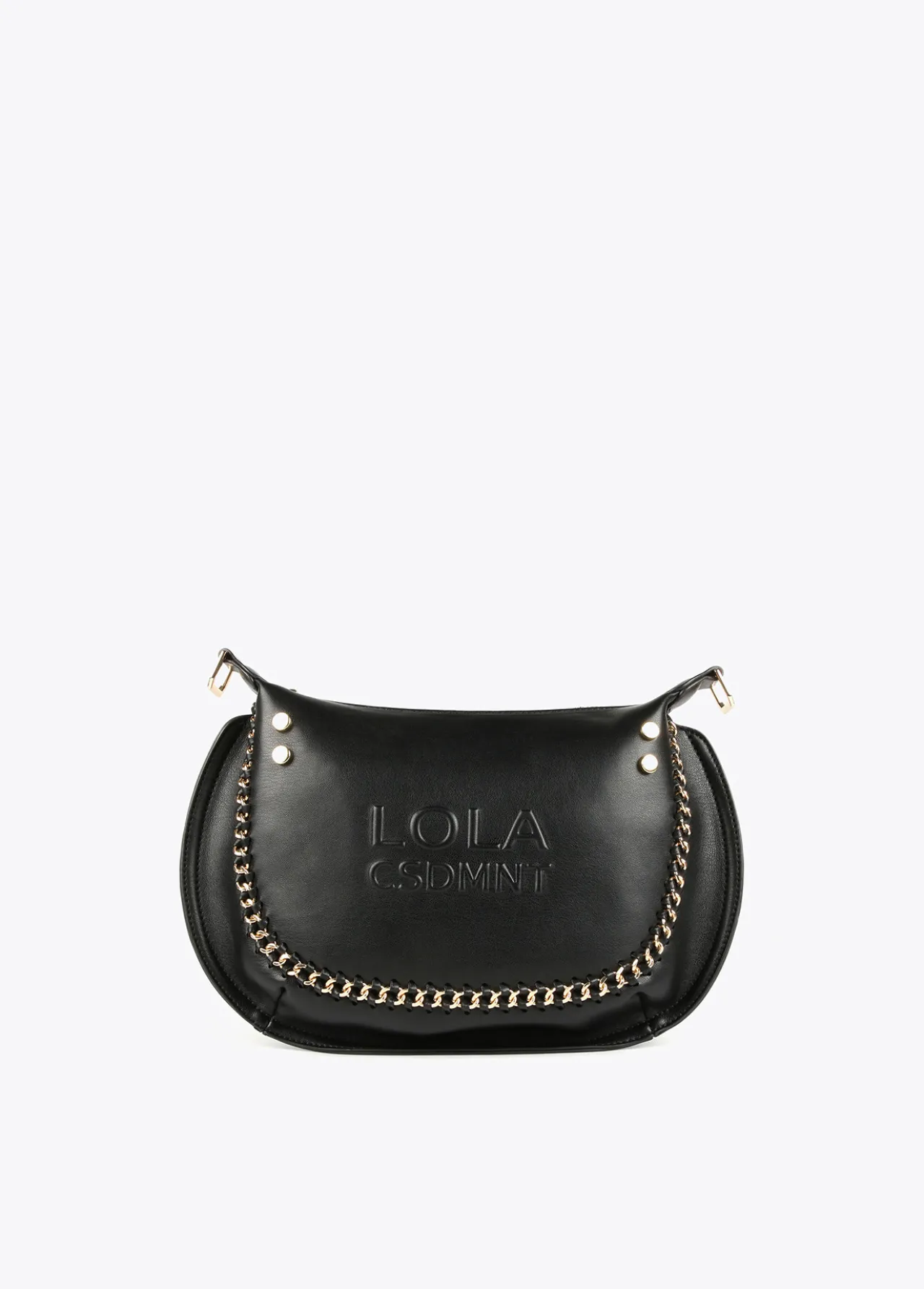 bandolera_detalle_cadena_0.webp Lola Casademunt Bandoleras | Bolsos Pequeños<Bandolera detalle cadena NEGRO