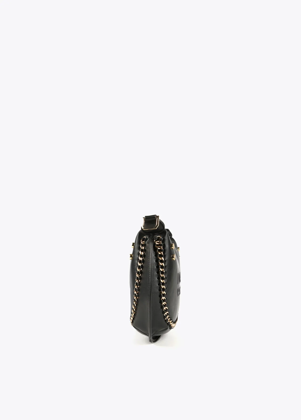 bandolera_detalle_cadena_3.webp Lola Casademunt Bandoleras | Bolsos Pequeños<Bandolera detalle cadena NEGRO