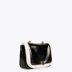 Lola Casademunt Bandoleras | Bolsos Pequeños<Bandolera detalles borreguito NEGRO