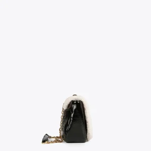 Lola Casademunt Bandoleras | Bolsos Pequeños<Bandolera detalles borreguito NEGRO