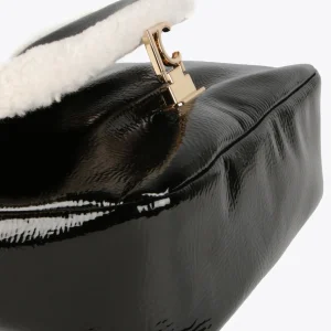 Lola Casademunt Bandoleras | Bolsos Pequeños<Bandolera detalles borreguito NEGRO