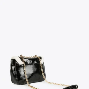 Lola Casademunt Bandoleras | Bolsos Pequeños<Bandolera detalles borreguito NEGRO