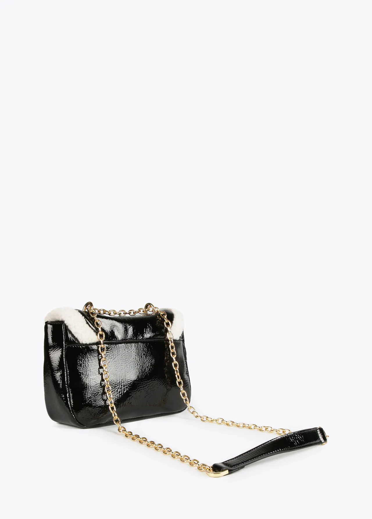 bandolera_detalles_borreguito_5.webp Lola Casademunt Bandoleras | Bolsos Pequeños<Bandolera detalles borreguito NEGRO