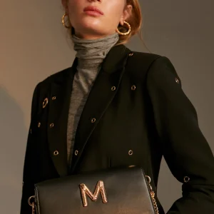 Lola Casademunt Bandoleras | Bolsos Pequeños<Bandolera dorada NEGRO