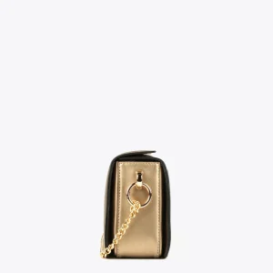 Lola Casademunt Bandoleras | Bolsos Pequeños<Bandolera dorada NEGRO
