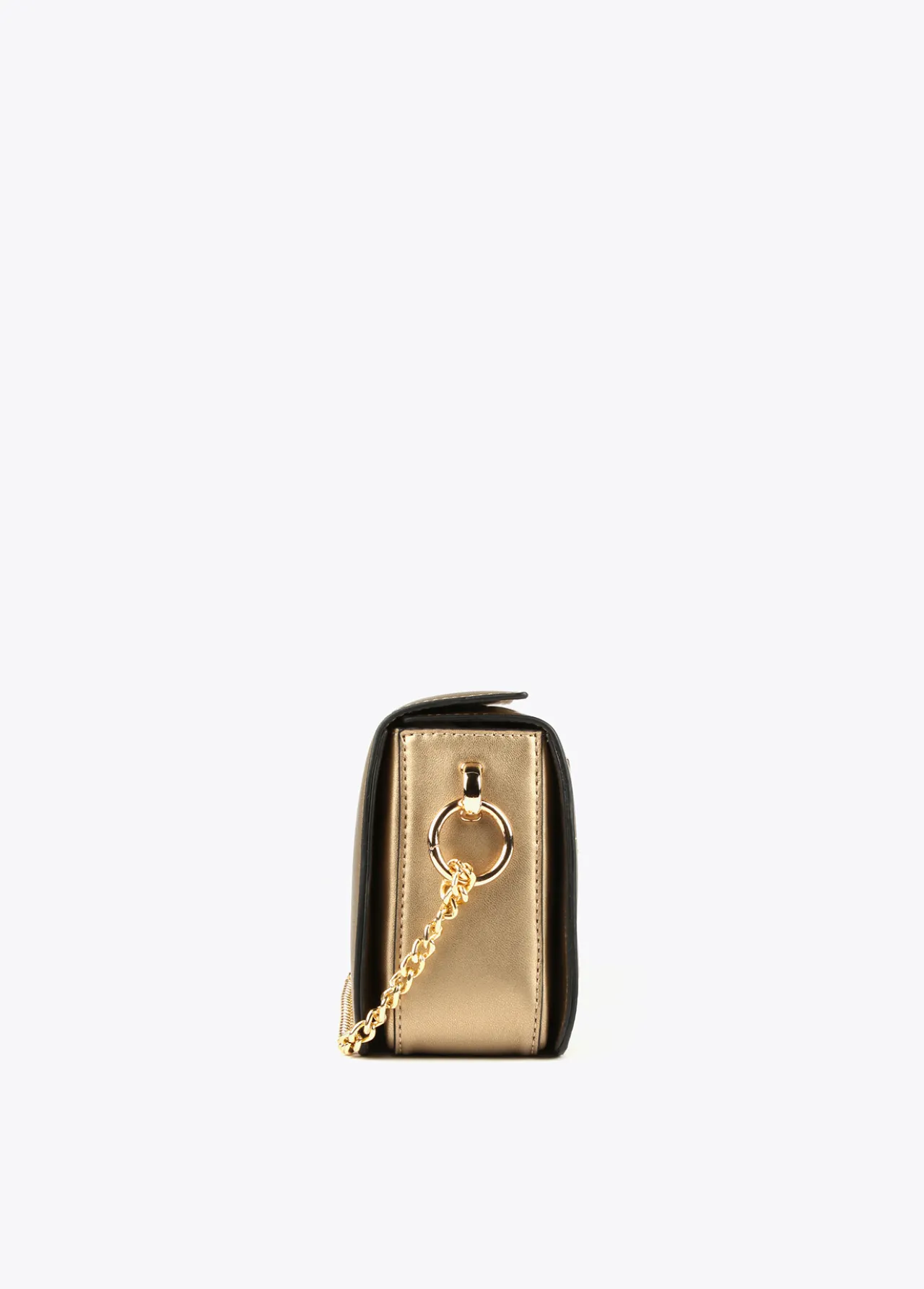 bandolera_dorada_5.webp Lola Casademunt Bandoleras | Bolsos Pequeños<Bandolera dorada NEGRO