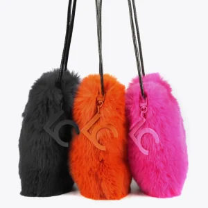 Lola Casademunt Bandoleras | Bolsos Pequeños<Bandolera efecto pelo NEGRO