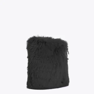 Lola Casademunt Bandoleras | Bolsos Pequeños<Bandolera efecto pelo NEGRO