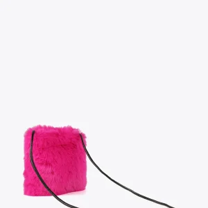 Lola Casademunt Bandoleras | Bolsos Pequeños<Bandolera efecto pelo NEGRO