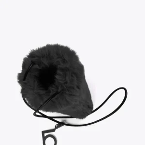 Lola Casademunt Bandoleras | Bolsos Pequeños<Bandolera efecto pelo NEGRO