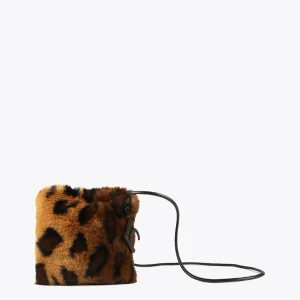 Lola Casademunt Animal Print | Bandoleras<Bandolera efecto pelo animal MARRON-NEGRO