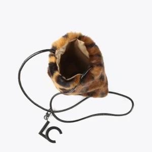 Lola Casademunt Animal Print | Bandoleras<Bandolera efecto pelo animal MARRON-NEGRO