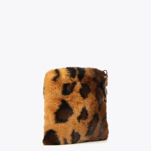 Lola Casademunt Animal Print | Bandoleras<Bandolera efecto pelo animal MARRON-NEGRO